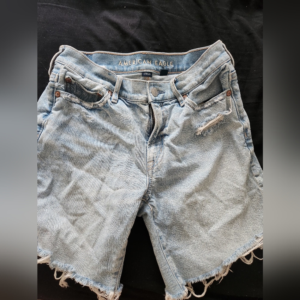 American Eagle Light Blue Denim Shorts